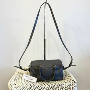 Saint Laurent YSL Duffle Baby Barrel Classic Mini Shoulder Bag Satchel Yves Gray